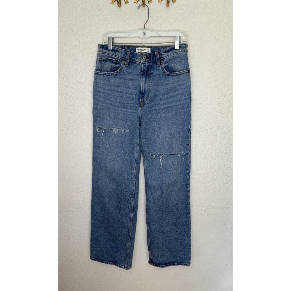 Abercrombie & Fitch The 90s Relaxed Jean High Rise Med. Wash 28/6R Denim A1